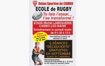 Ecole de Rugby 2019-2020 